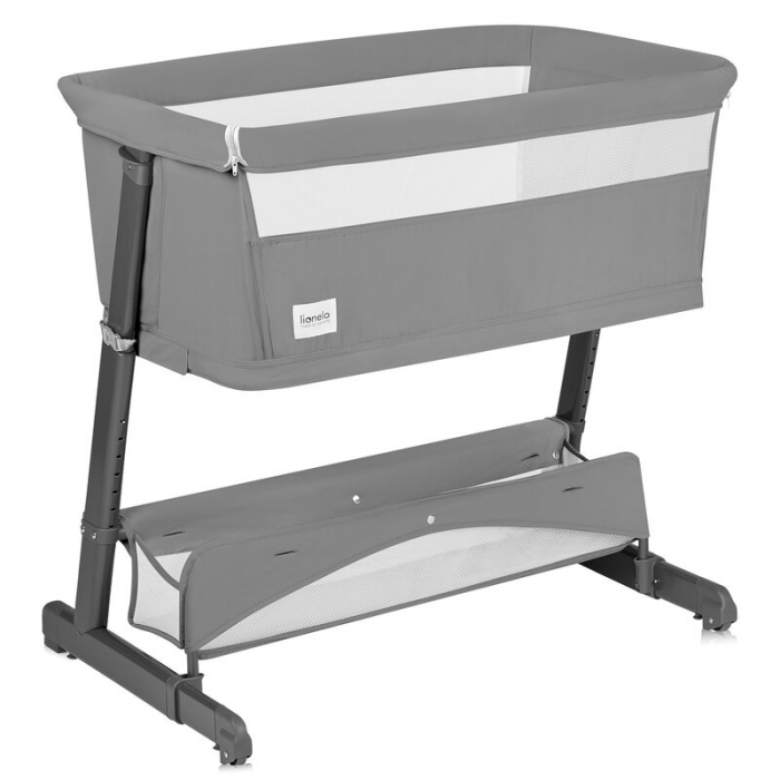 Patut co-sleeper, Lionelo, Thomi Plus, 5 in 1, Multifunctional, Sustine pana la 9 kg ca patut, 15 kg tarc de joaca, 100 kg canapea, Inaltime reglabila in 7 pozitii, De la nastere pana la 4 ani, Cu 2 s [6]
