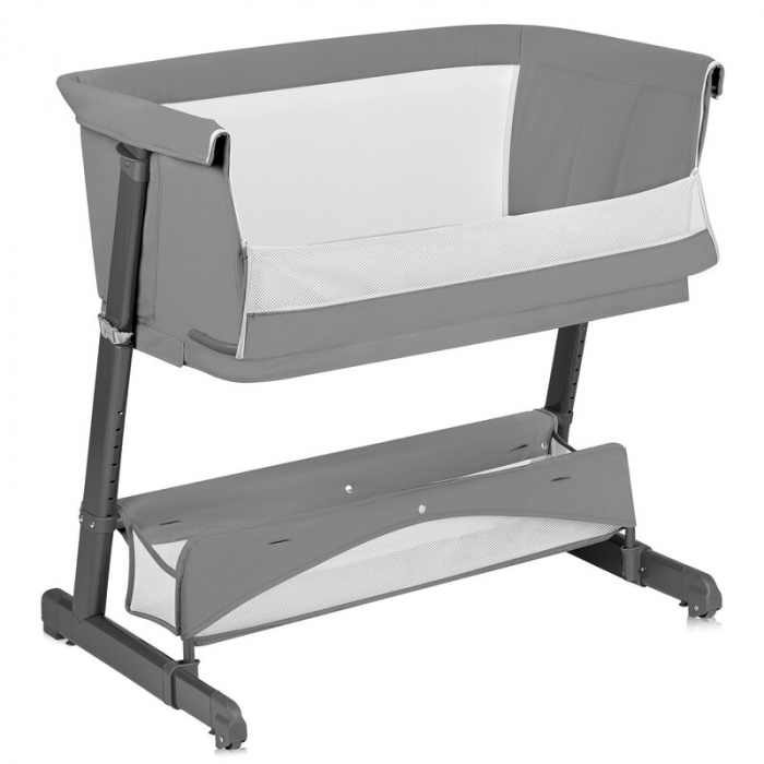Patut co-sleeper, Lionelo, Thomi Plus, 5 in 1, Multifunctional, Sustine pana la 9 kg ca patut, 15 kg tarc de joaca, 100 kg canapea, Inaltime reglabila in 7 pozitii, De la nastere pana la 4 ani, Cu 2 s [7]