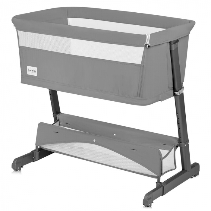 Patut co-sleeper, Lionelo, Thomi Plus, 5 in 1, Multifunctional, Sustine pana la 9 kg ca patut, 15 kg tarc de joaca, 100 kg canapea, Inaltime reglabila in 7 pozitii, De la nastere pana la 4 ani, Cu 2 s [8]