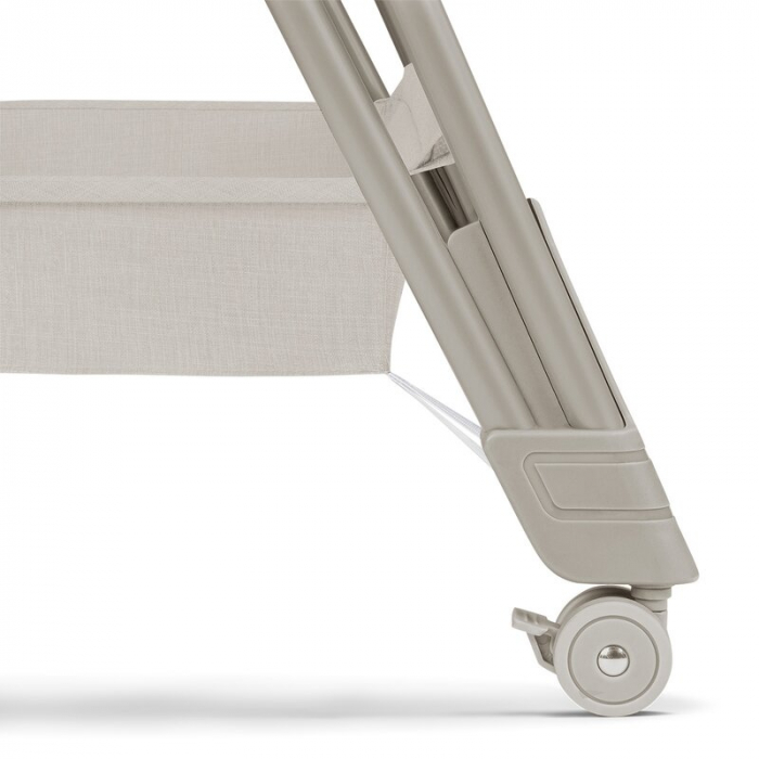 Patut co-sleeper Luna, 2 in 1, Cu laterala culisanta, Cu setare unghiulara, Bej [3]