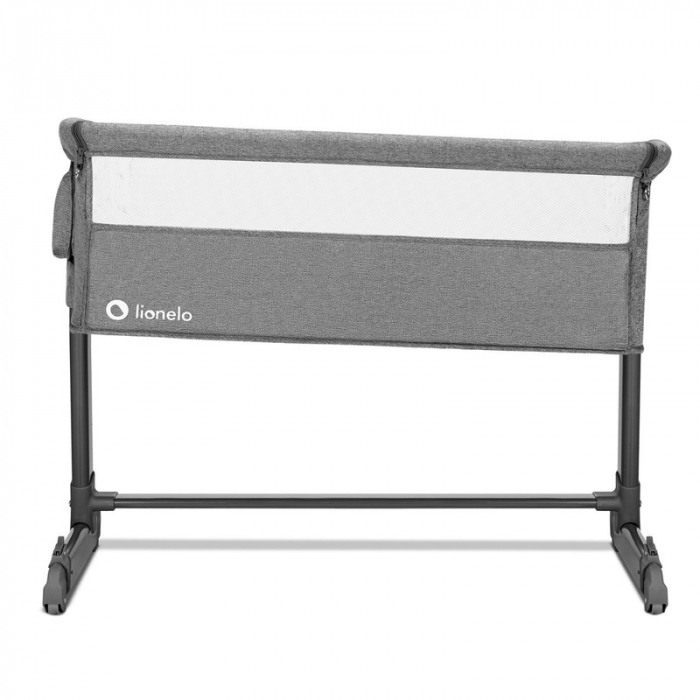 Patut co-sleeper Theo 2 in 1, Cu setare unghiulara, Reglabil in 5 pozitii pe inaltime,Grey Stone [7]