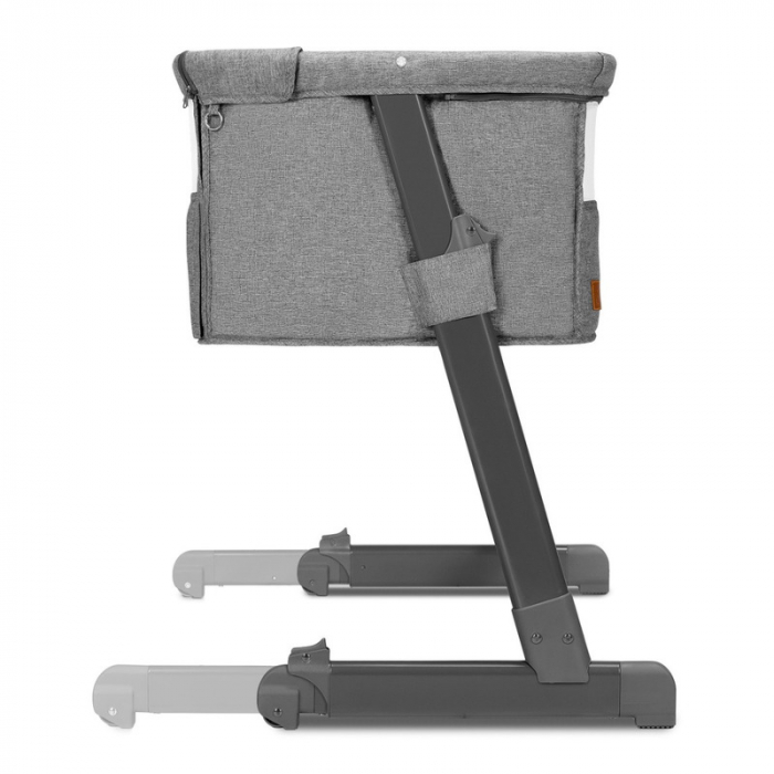 Patut co-sleeper Theo 2 in 1, Cu setare unghiulara, Reglabil in 5 pozitii pe inaltime,Grey Stone [12]