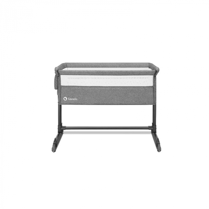 Patut co-sleeper Theo 2 in 1, Cu setare unghiulara, Reglabil in 5 pozitii pe inaltime,Grey Stone [6]
