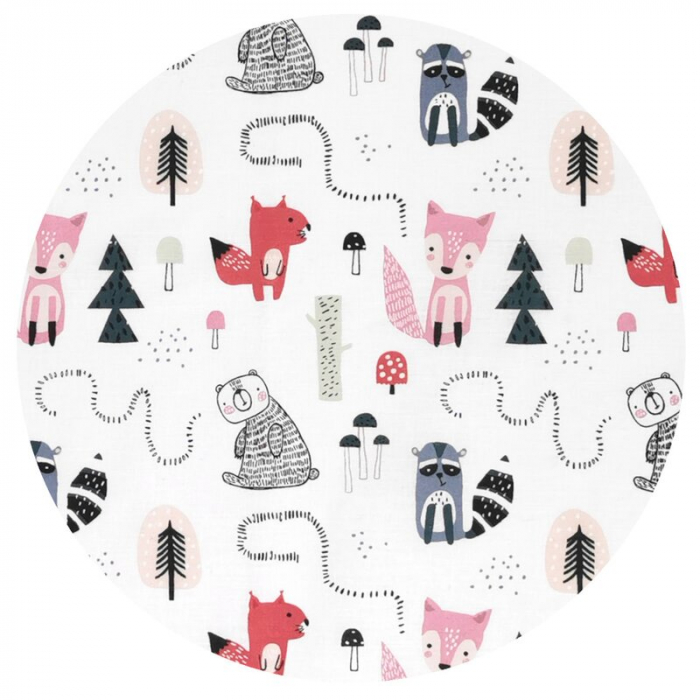 Perna bebelus, MimiNu, Profilata, Cu doua fete, Cu functie anti-soc, Pufoasa, Din catifea si bumbac, 23x26 cm, Materiale certificate Oeko Tex Standard 100, Velvet Fox [2]