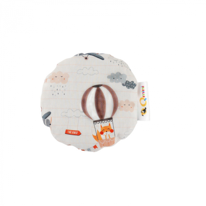 Pernuta anticolici umpluta cu samburi de cirese, Cu husa din bumbac, Diametru 14 cm, Adventure [1]