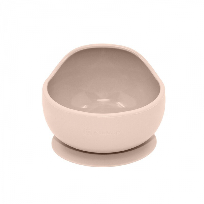 Petite&Mars - Bol din silicon fara BPA, Cu ventuza, TAKE&MATCH, 6 luni+, 350 ml, Bej [3]