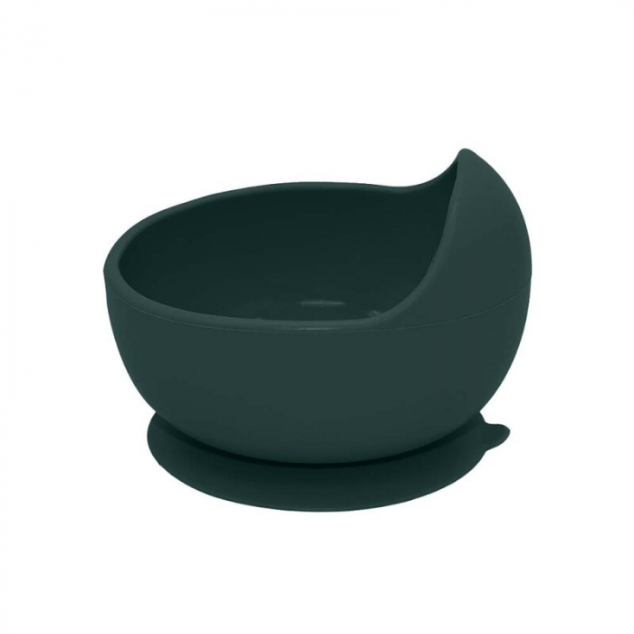 Petite&Mars - Bol din silicon fara BPA, Cu ventuza, TAKE&MATCH, 6 luni+, 350 ml, Verde Inchis [5]