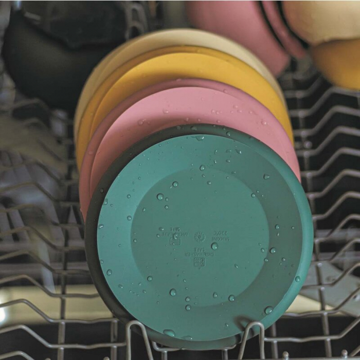 Petite&Mars - Bol din silicon fara BPA, Cu ventuza, TAKE&MATCH, 6 luni+, 350 ml, Verde Inchis [10]