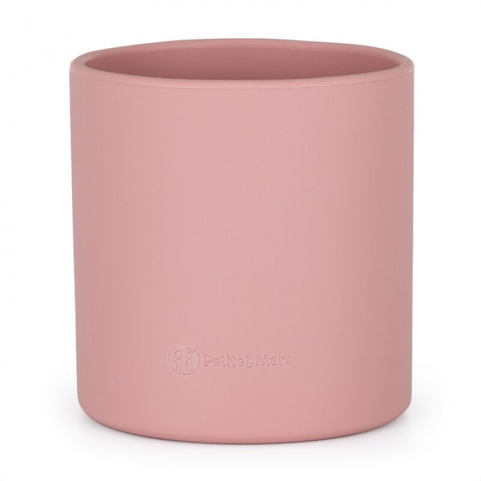 Petite&Mars - Canuta Take&Match, Fara maner, Silicon, Fara BPA, 360 ml, 6 luni+, Roz [1]
