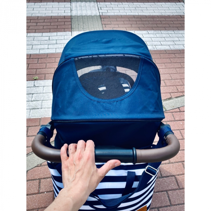Petite&Mars - Carucior sport, Royal, Include husa pentru scaun, husa pentru picioare, geanta pentru scutece si capotina extensibila, Cu fereastra, Impermeabila, Cu SPF 50, Aluminiu, 0-22 kg, 111 x 57  [16]