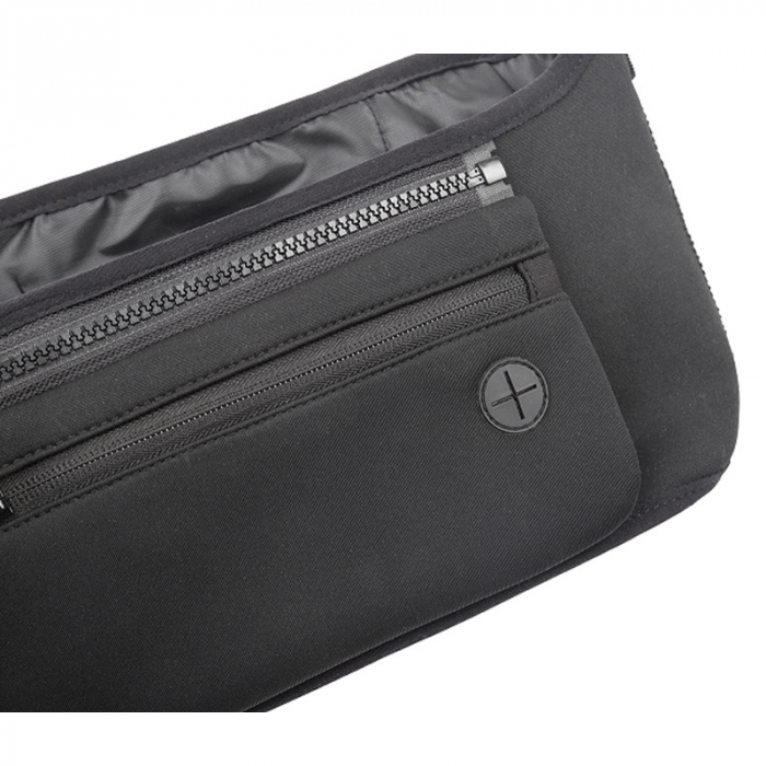 Petite&Mars - Organizator carucior, Cu buzunar frontal detasabil, Dimensiune universala, 31.5x19.5x9.5 cm, Atasare usoara cu Velcro, Negru [3]