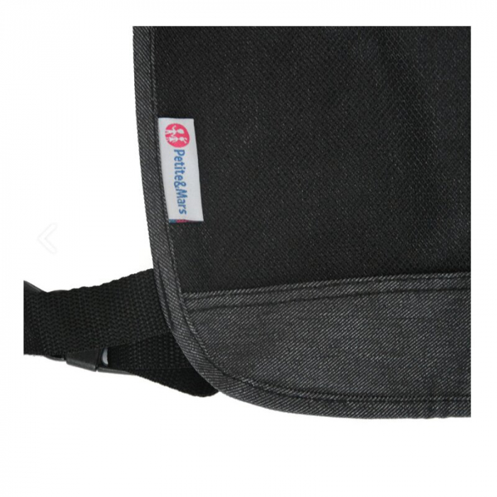 Petite&Mars - Organizator universal pentru masina 38.5x58 cm, Cu multiple buzunare, Order, Gri-Negru [2]