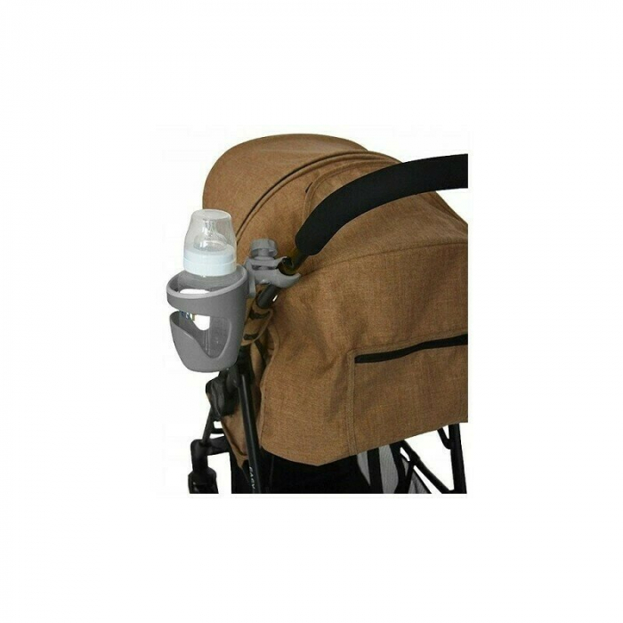Petite&Mars - Suport universal pentru carucior/bicicleta Handy, Pentru biberon/pahar, Negru [5]