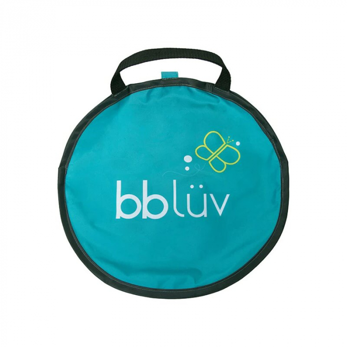 Piscina copii, Bbluv, Arena, Usoara si pliabila, Include o galeata pliabila si geanta de transport, Sistem pop-up, 75x20 cm, Blue [4]