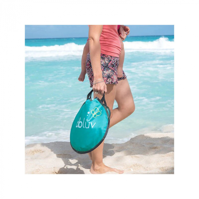 Piscina copii, Bbluv, Arena, Usoara si pliabila, Include o galeata pliabila si geanta de transport, Sistem pop-up, 75x20 cm, Blue [6]