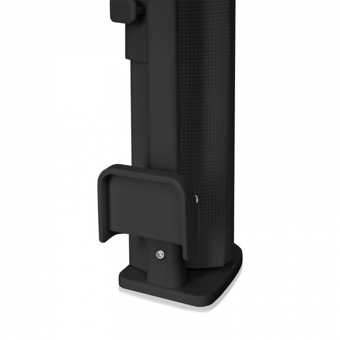 Poarta de siguranta, Lionelo, Thea, Cu suruburi, Textila, Retractabila, Mecanism dublu de blocare, Montaj universal, 80x140 cm, Conform cu standardul european de securitate EN1930, Negru [8]