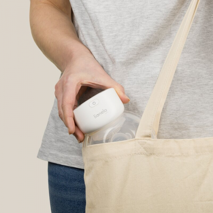 Pompa de san, Lionelo, Fidi Free Simple, Portabila, Cu accesorii, Hands-free, 9 functii de masaj, Functie de pauza, Capacitate 180 ml, Alb [13]