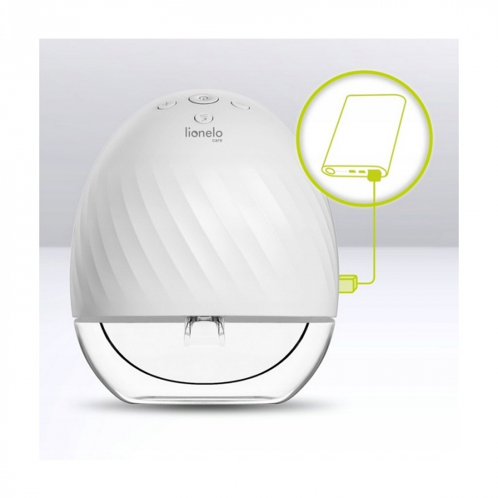 Pompa de san portabila Fidi cu accesorii, 5 functii de masaj, Autonomie pana la 24 h, Capacitate 150 ml, Alb [5]