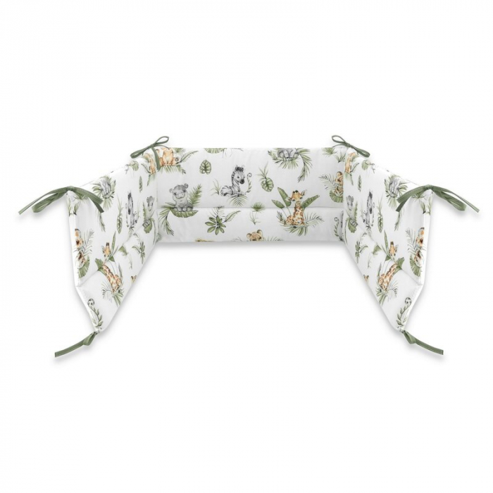 Aparatoare pentru patut 140X70 cm, Din bumbac , cu panglici, Safari [1]