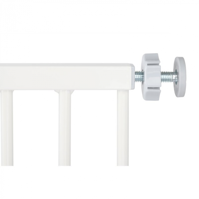 Qmini - Poarta siguranta Thor, 74 - 109.4 cm, Inchidere automata, Sistem dublu de blocare, Otel, Garantie extinsa:3 ani, ASTM1004 si EN1930-2011, Alb [8]