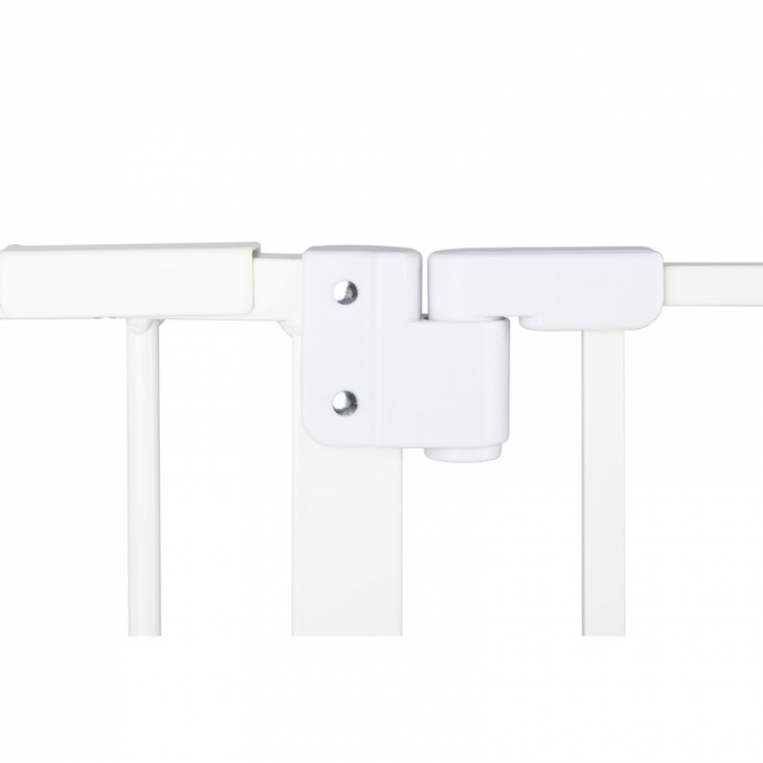 Qmini - Poarta siguranta Thor, 74 - 109.4 cm, Inchidere automata, Sistem dublu de blocare, Otel, Garantie extinsa:3 ani, ASTM1004 si EN1930-2011, Alb [11]