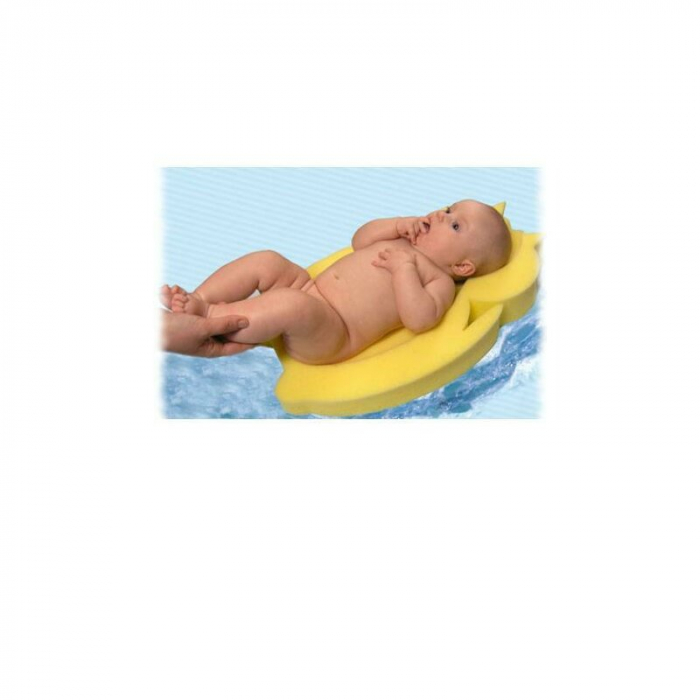 Reductor de baie, New Baby, Maxi, Din burete, 58 cm, Cu jucarii din spuma, Bear Yellow [2]