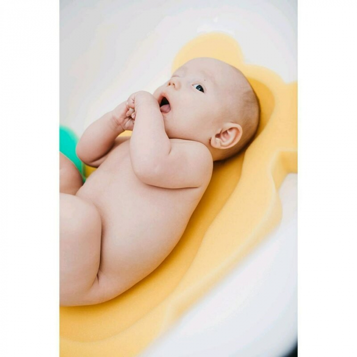 Reductor de baie, New Baby, Maxi, Din burete, 58 cm, Cu jucarii din spuma, Bear Yellow [4]