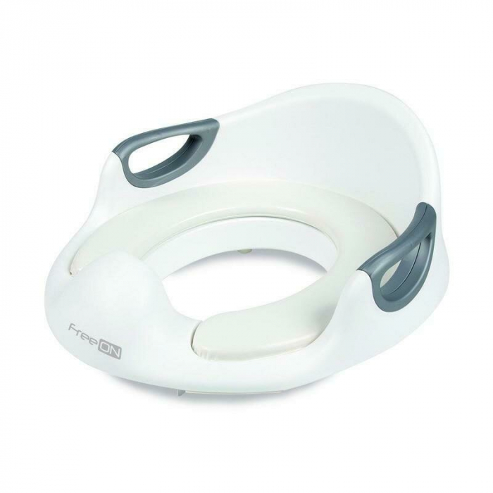 Reductor toaleta, FreeON, Cu perna confortabila si detasabila, Cu manere, 37x9,3x65,5 cm, White [1]