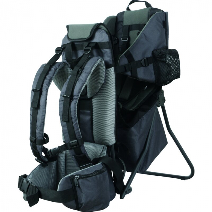 Rucsac pentru transportul copiilor, Cu acoperis, Cu multiple compartimente, Mount, FreeON, 87.5 x 38 x 77 cm, Conform cu standardul european de securitate EN 13209-1:2022, Grey [8]
