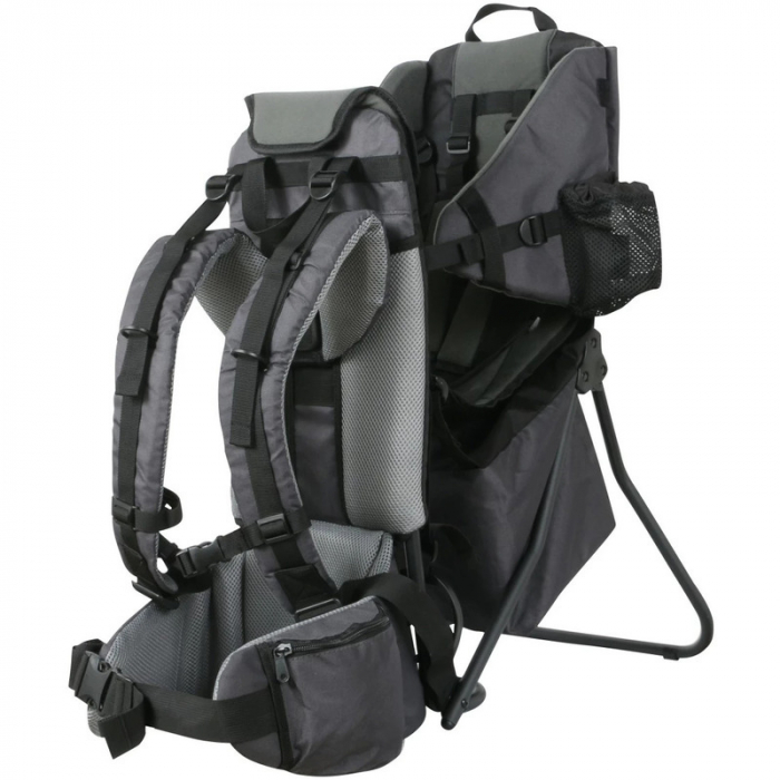 Rucsac pentru transportul copiilor, Cu acoperis, Cu multiple compartimente, Mount, FreeON, 87.5 x 38 x 77 cm, Conform cu standardul european de securitate EN 13209-1:2022, Grey [16]