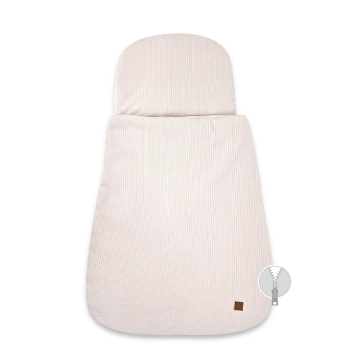 Sac de dormit multifunctional, MimiNu, Pentru patut, landou sau cosulet, Din bumbac interlock, Materiale certificate Oeko Tex Standard 100, Soft Powder Pink [2]