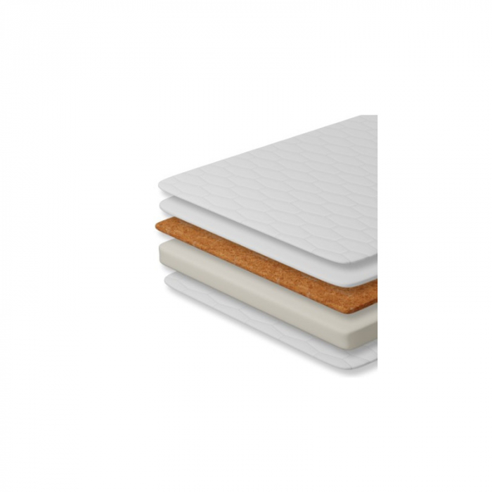Saltea copii 120x60x8 cm Coco Dream, Cocos-Spuma, Cu husa detasabila, Alb [2]