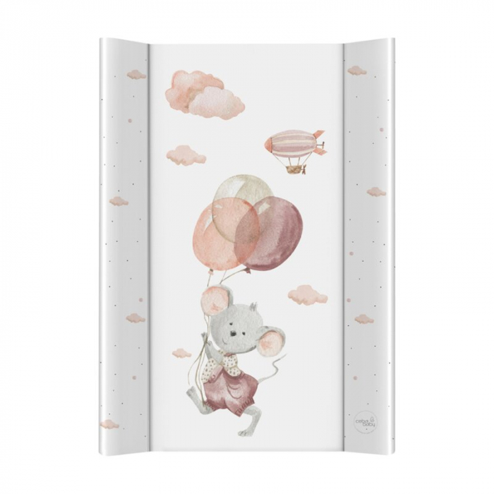 Saltea de infasat, Ceba Baby, Basic, 50x70 cm, Atasabila la patut, Fara BPA, 0 luni+, Mouse [1]