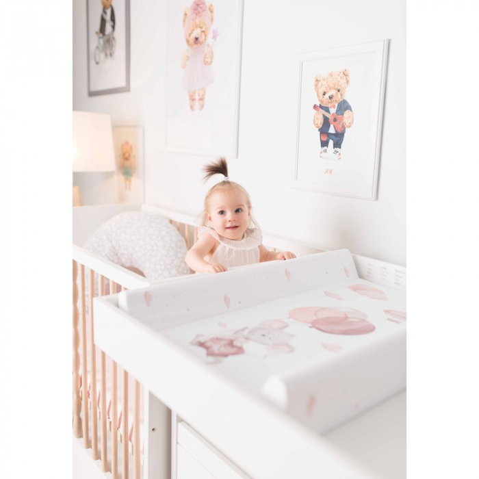 Saltea de infasat, Ceba Baby, Basic, 50x70 cm, Atasabila la patut, Fara BPA, 0 luni+, Mouse [7]