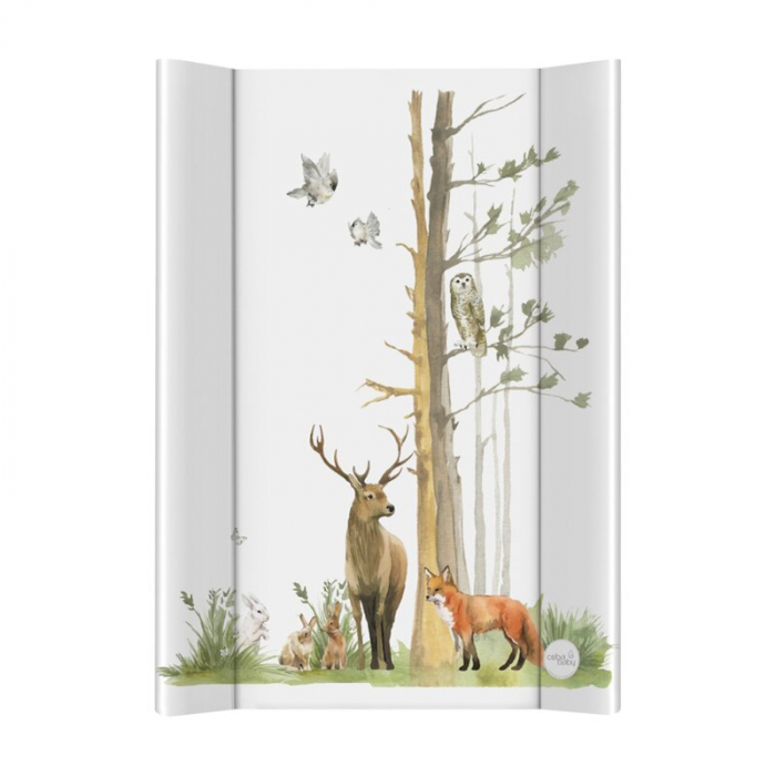 Saltea de infasat, Ceba Baby, Basic, 50x70 cm, Atasabila la patut, Fara BPA, 0 luni+, Woodland [1]