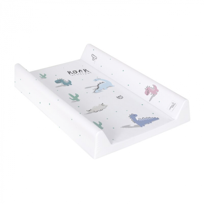 Saltea de infasat, Ceba Baby, Confort, 50x70 cm, Atasabila la patut, Fara BPA, 0 luni+, Candy Andy Dino [2]