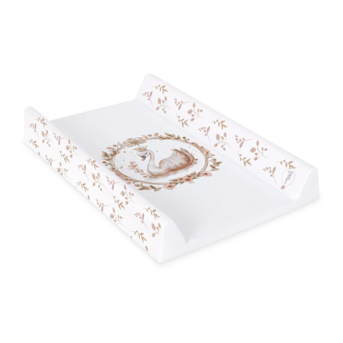 Saltea de infasat, Ceba Baby, Cu intaritura, 70x50 cm, Suprafata impermeabila, Pentru comode de infasat, masute sau patuturi, Fara ftalati, 0 luni+, Basic Glamour Style [2]