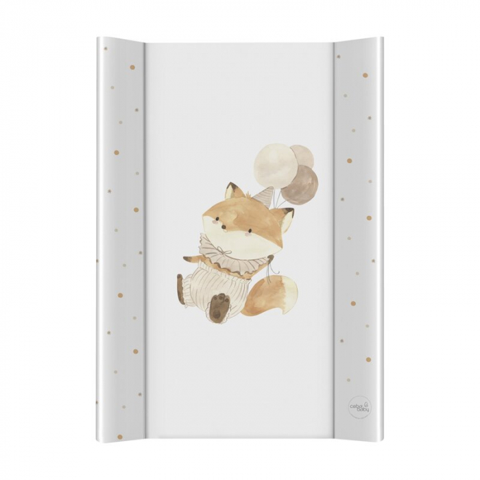 Saltea de infasat, Ceba Baby, Ultra Light, 50x70 cm, Atasabila la patut, Fara BPA, 0 luni+, Fox with Balloon [1]