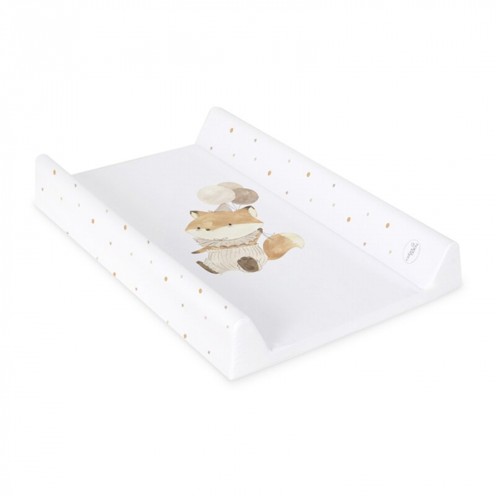Saltea de infasat, Ceba Baby, Ultra Light, 50x70 cm, Atasabila la patut, Fara BPA, 0 luni+, Fox with Balloon [2]