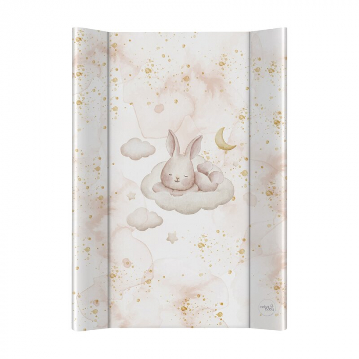 Saltea de infasat, Ceba Baby, Ultra Light, 50x70 cm, Atasabila la patut, Fara BPA, 0 luni+, Sleepy Bunny [1]