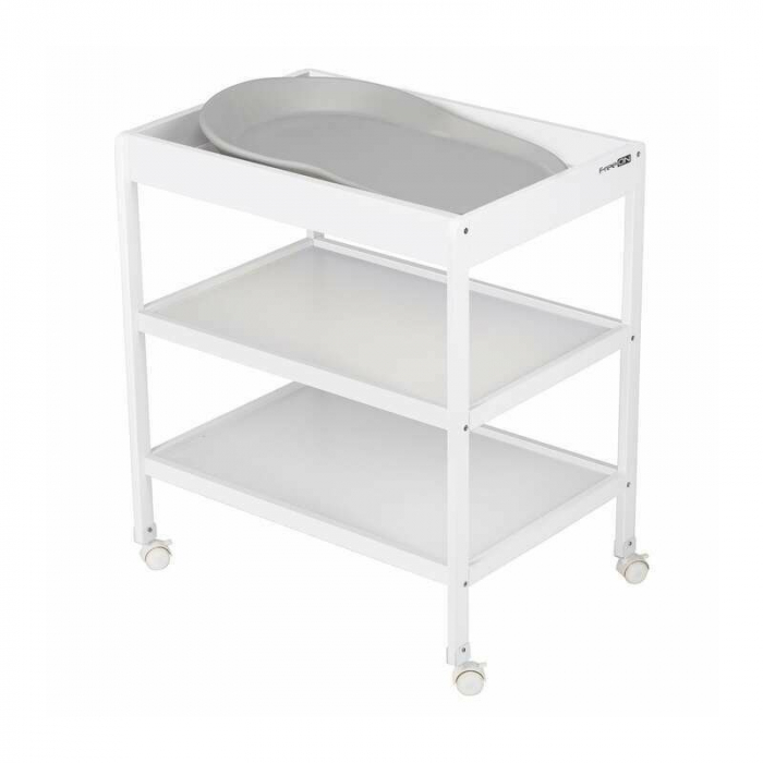 Saltea de infasat, FreeON, Prestige, Moale, Utilizabila si fara husa, Design ergonomic, Spuma PU, 70x44.5x11 cm, Fara BPA, 0 luni+, Grey [3]