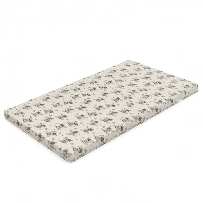 Saltea patut bebe, New Baby, Teddy Bear, Din spuma, Cu husa detasabila, 120x60x5 cm, 0 luni+, Multicolor [1]