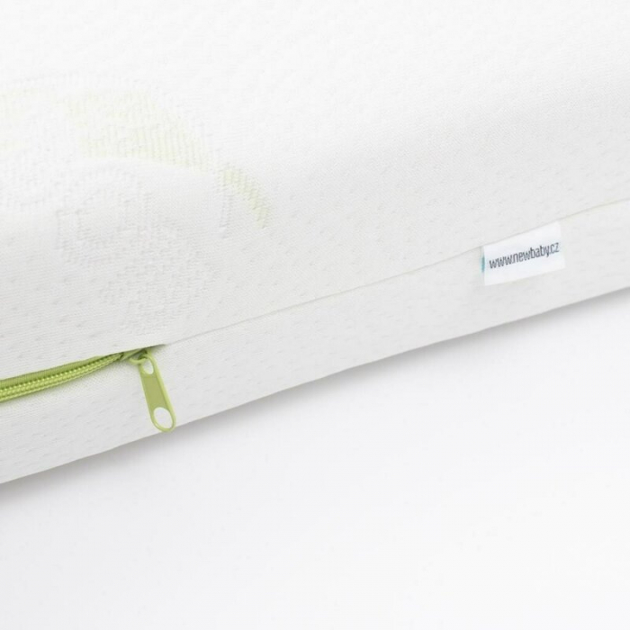 Saltea pentru patut, New Baby, Classy, 120x60x11 cm, Cu Aloe Vera, Compozitie Hrisca-Spuma-Cocos, Hipoalergenica si antibacteriana, Cu husa detasabila, Alb [3]