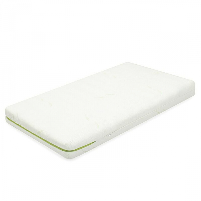 Saltea pentru patut, New Baby, Classy, 120x60x11 cm, Cu Aloe Vera, Compozitie Hrisca-Spuma-Cocos, Hipoalergenica si antibacteriana, Cu husa detasabila, Alb [2]
