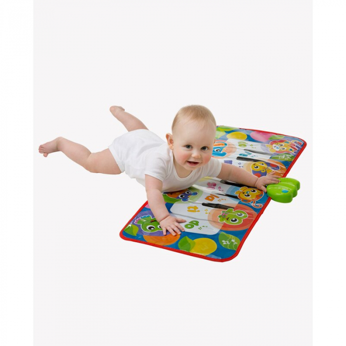 Salteluta, Playgro, Pentru bebelusi, Pian de Jucarie, Jumbo Jungle Musical, 79 cm, Cu 8 melodii [5]
