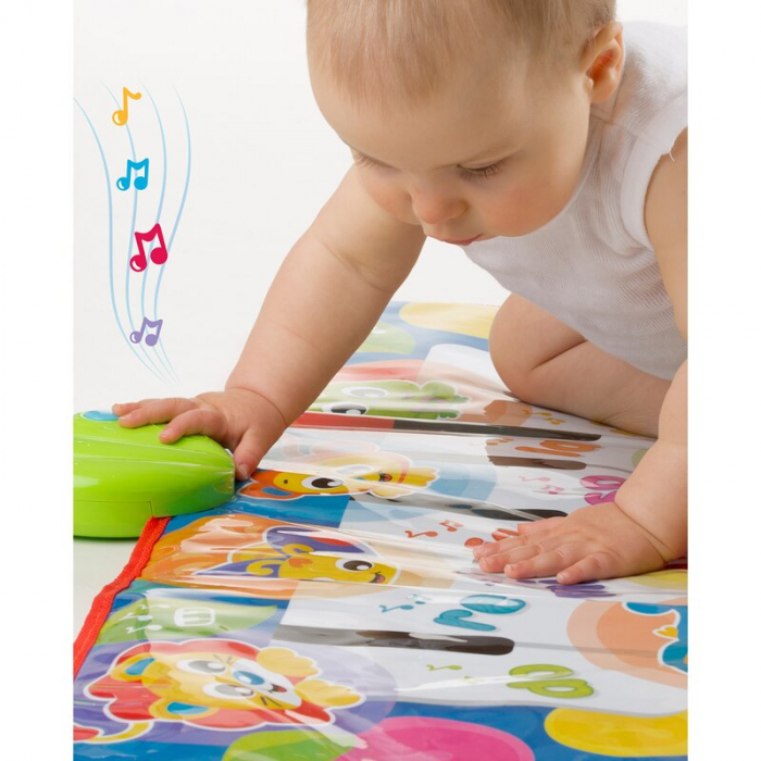 Salteluta, Playgro, Pentru bebelusi, Pian de Jucarie, Jumbo Jungle Musical, 79 cm, Cu 8 melodii [8]