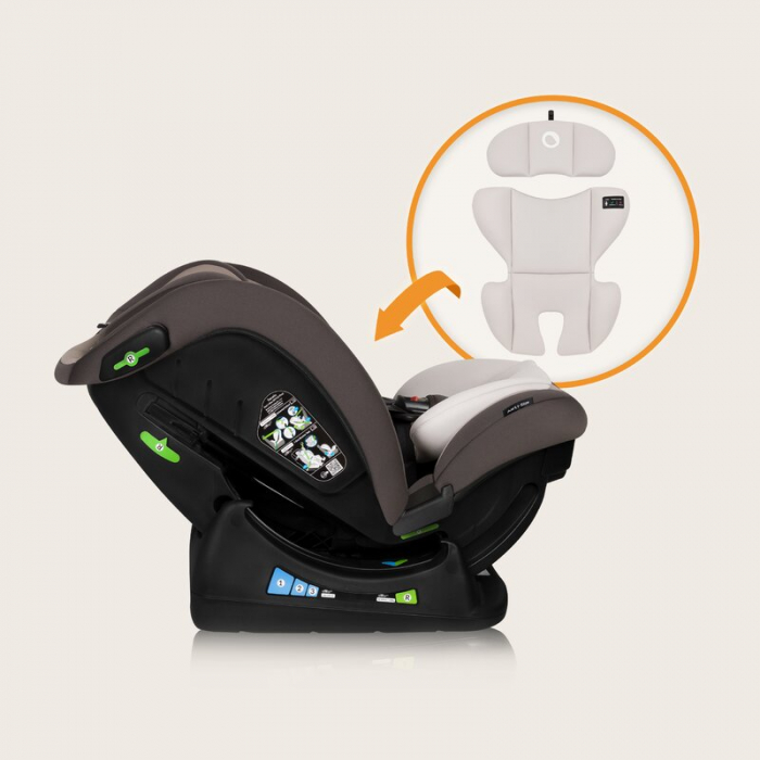Scaun auto, Lionelo, Aart i-Size, Cu spatar inclinabil in 4 pozitii, Cu tetiera reglabila in 13 pozitii, 0-36 Kg, 40-150 cm, Cu centura siguranta in 3 puncte, Conform cu ECE R129/03, Bej [29]