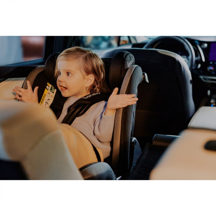 Scaun auto, Lionelo, Aart i-Size, Cu spatar inclinabil in 4 pozitii, Cu tetiera reglabila in 13 pozitii, 0-36 Kg, 40-150 cm, Cu centura siguranta in 3 puncte, Conform cu ECE R129/03, Bej [25]