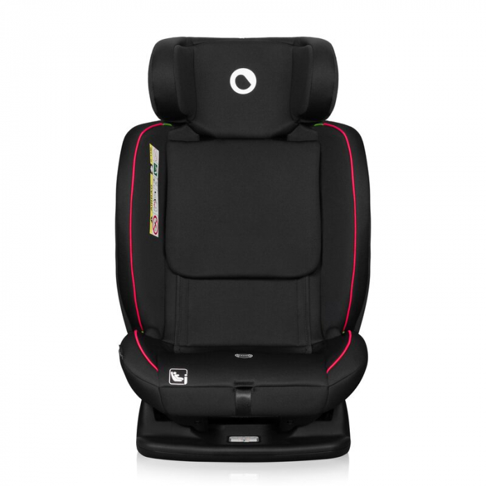 Scaun auto, Lionelo, Aart i-Size, Cu spatar inclinabil in 4 pozitii, Cu tetiera reglabila in 13 pozitii, 0-36 Kg, 40-150 cm, Cu centura siguranta in 3 puncte, Conform cu ECE R129/03, Negru/Rosu [8]