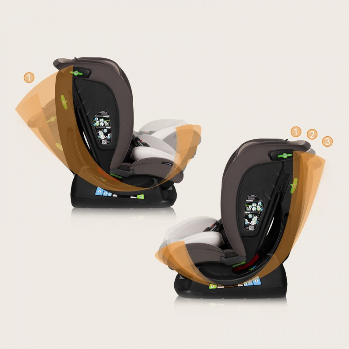 Scaun auto, Lionelo, Aart i-Size, Cu spatar inclinabil in 4 pozitii, Cu tetiera reglabila in 13 pozitii, 0-36 Kg, 40-150 cm, Cu centura siguranta in 3 puncte, Conform cu ECE R129/03, Bej [33]